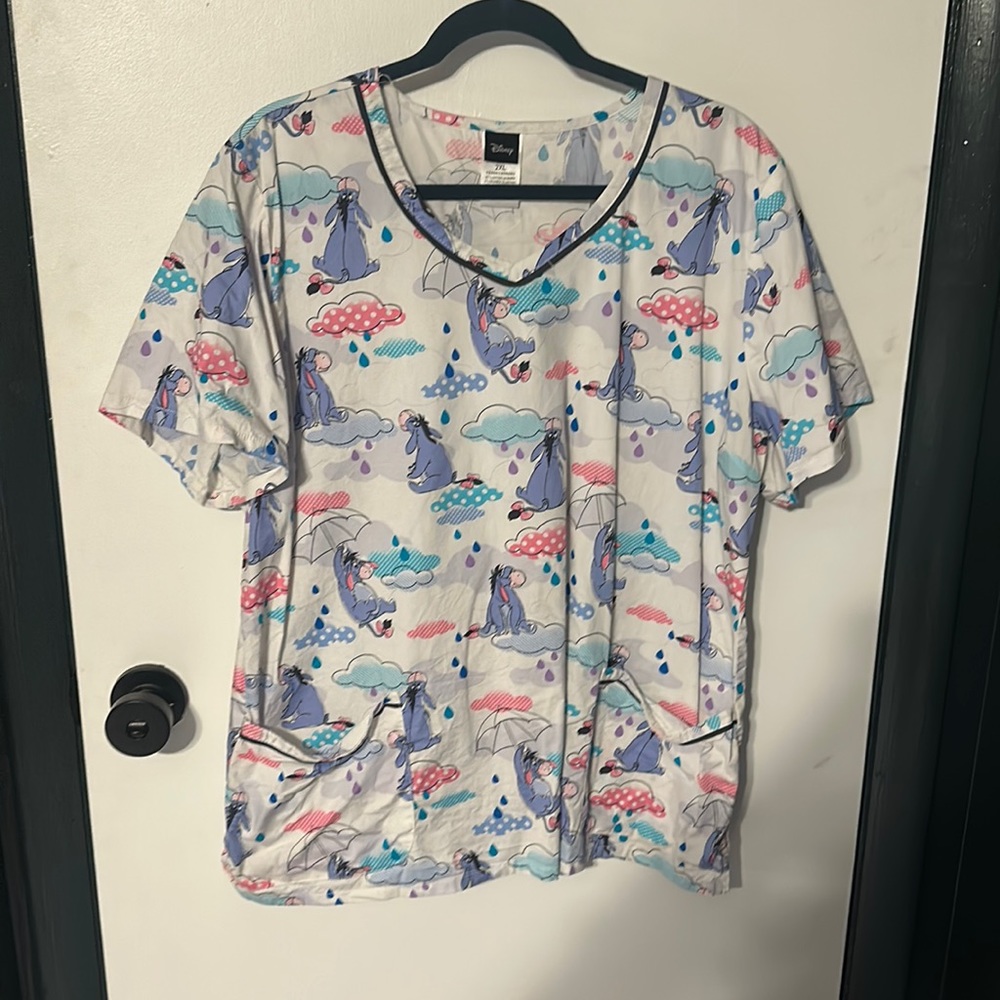 Disney EUC eeyore scrub top